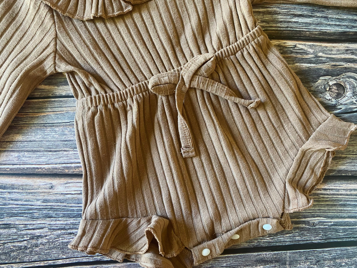 Cozy Brown Romper Set