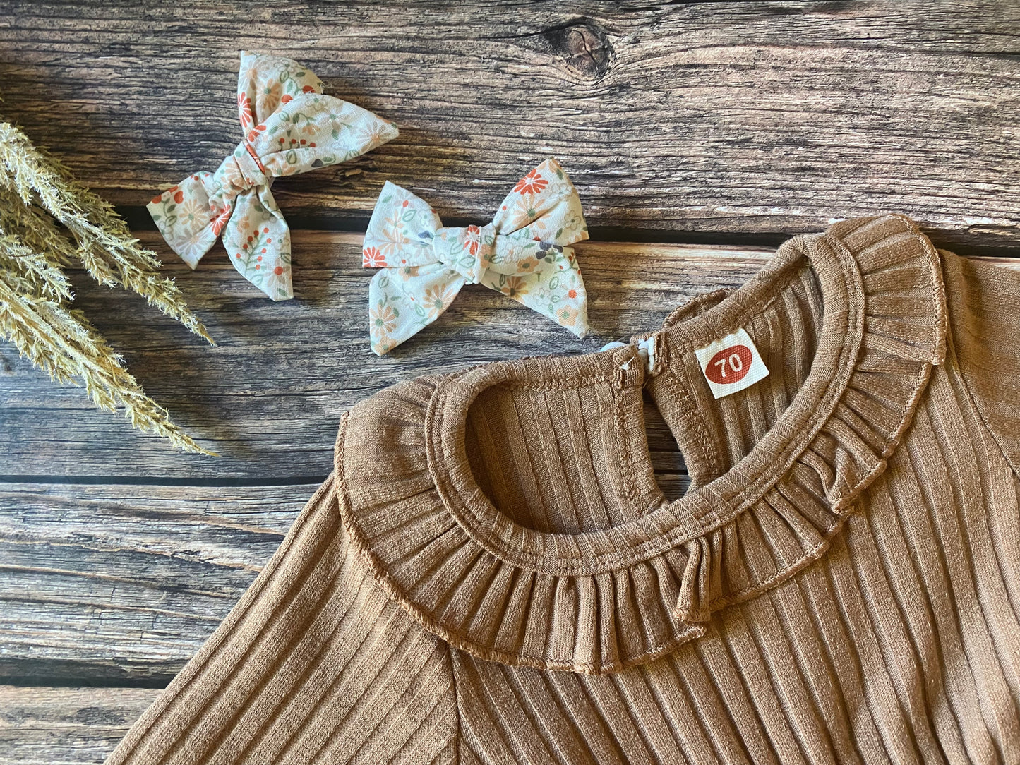 Cozy Brown Romper Set