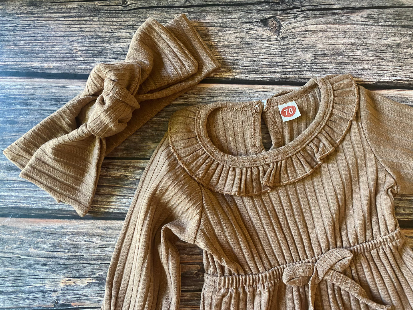 Cozy Brown Romper Set