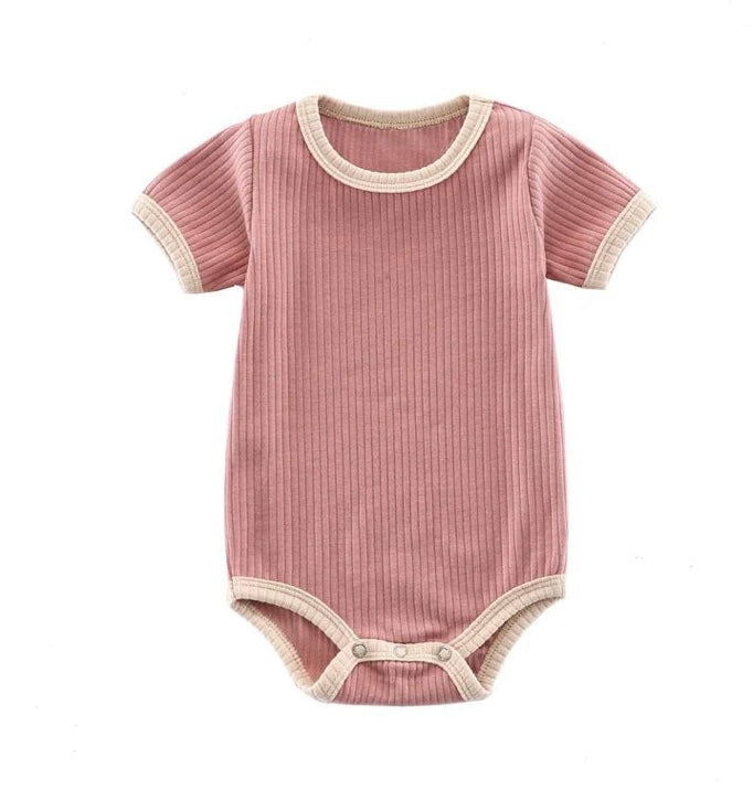 Ribbed Pink Onesie