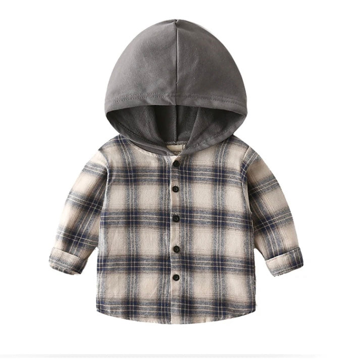 Plaid Hooded Flannel