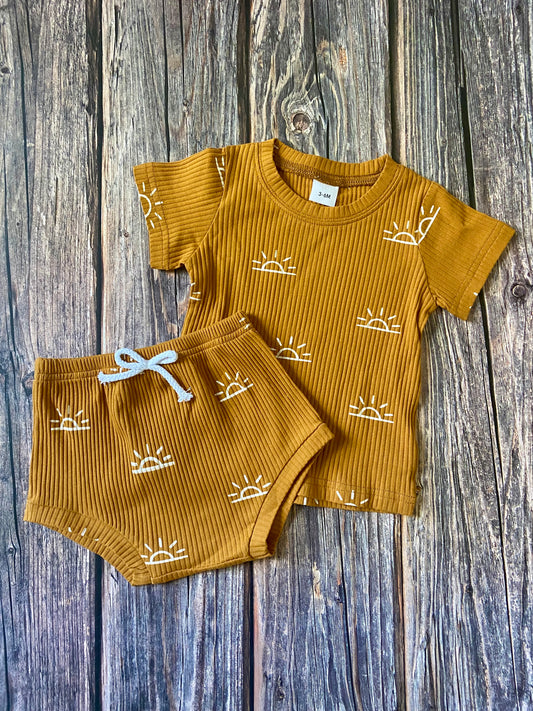 Sun Ribbed Set