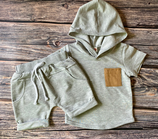 Grey Hoodie Set
