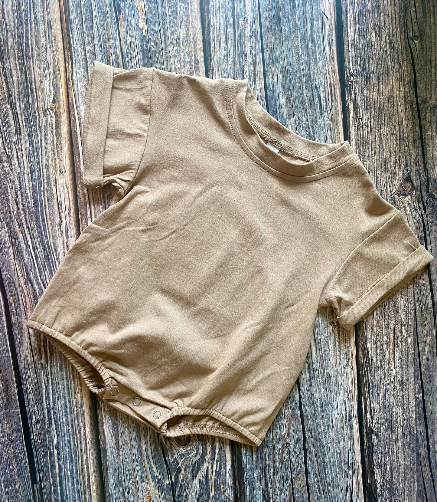 Solid Bubble Romper